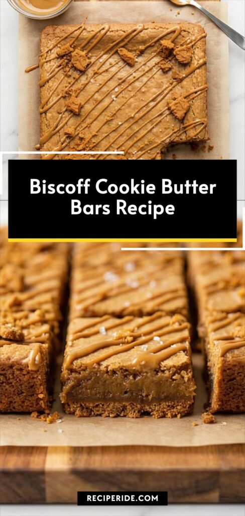 Biscoff Cookie Butter Bars Recipe