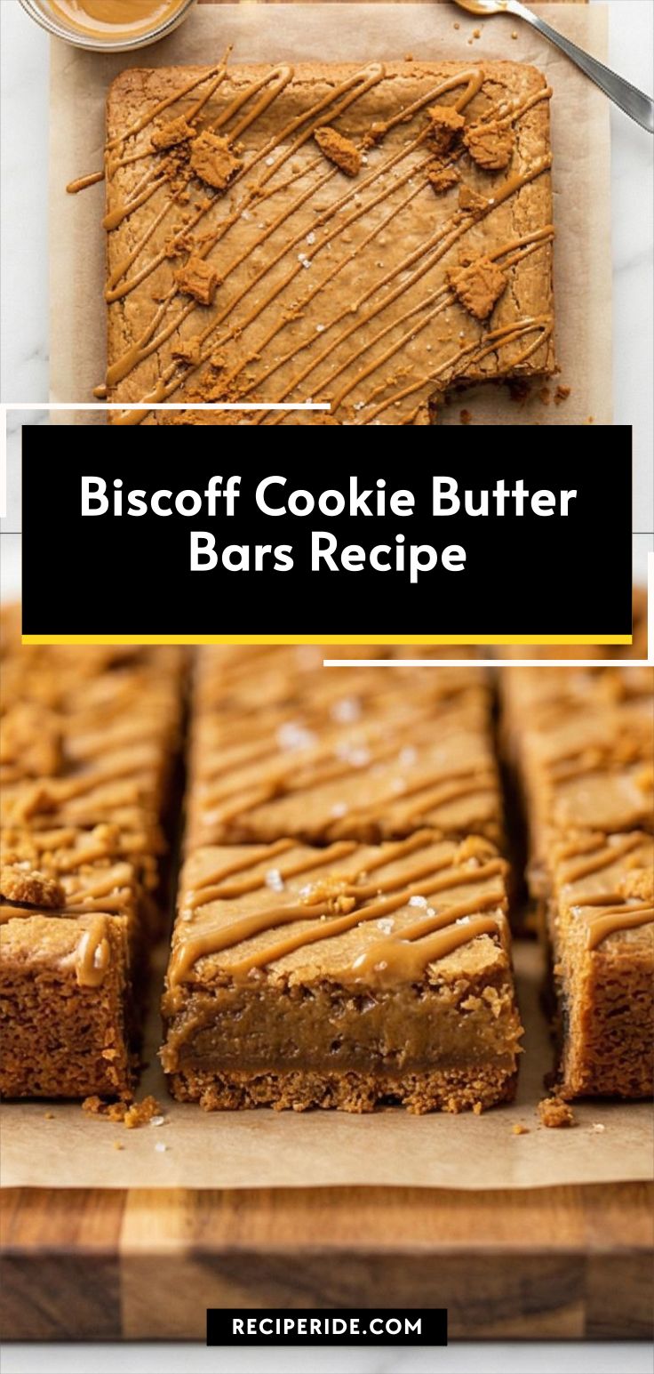 Biscoff Cookie Butter Bars Recipe