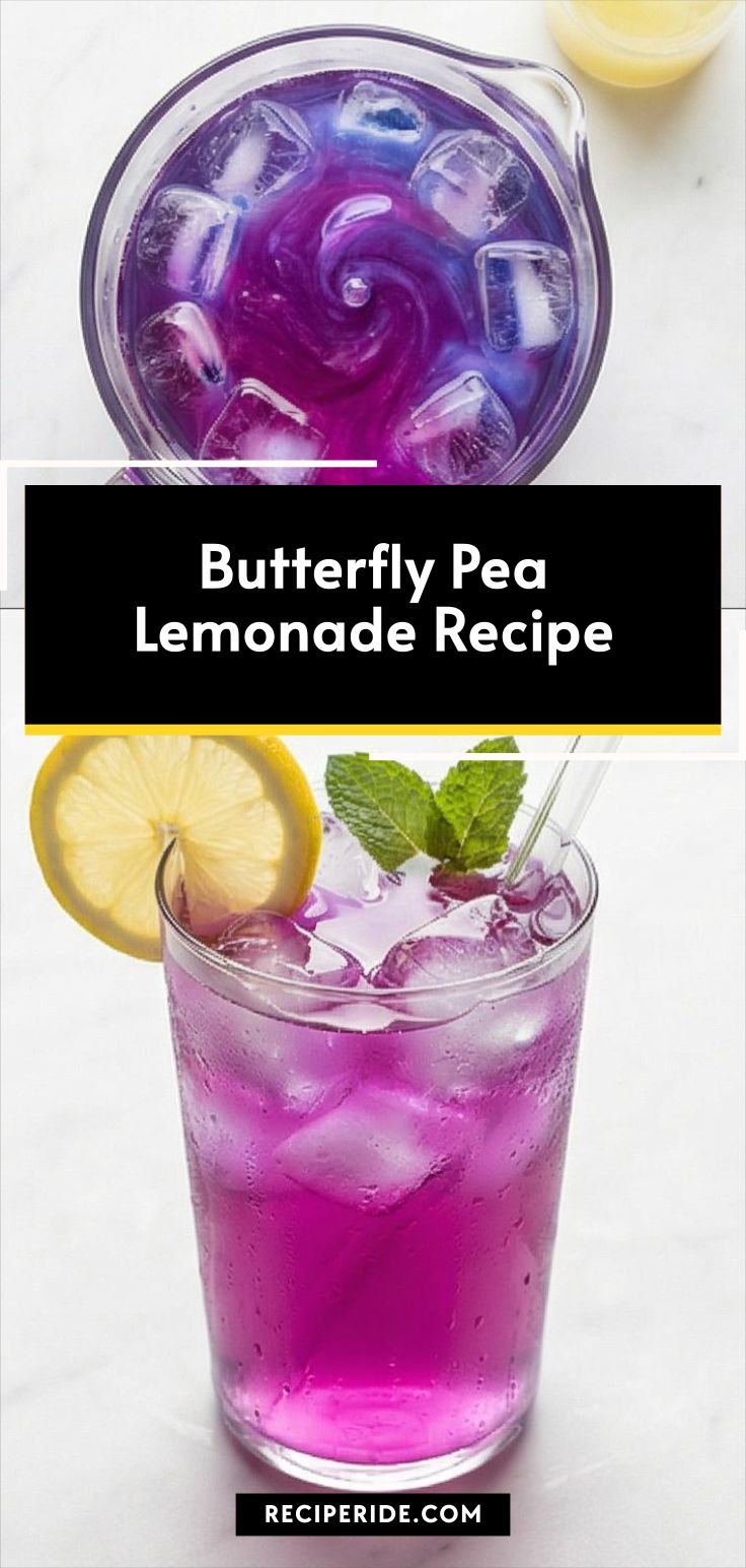 Butterfly Pea Lemonade Recipe