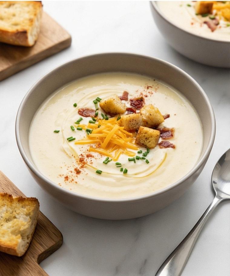 Cauliflower Cheddar Soup Recipe