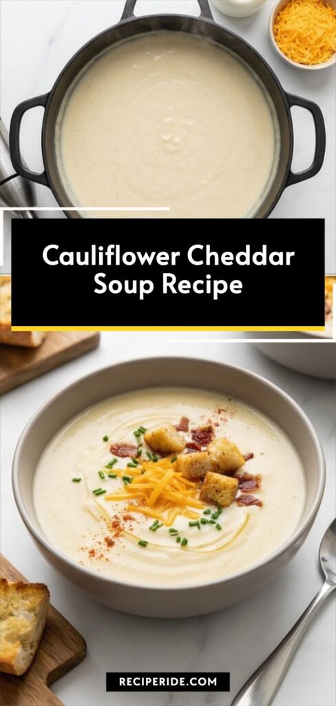Cauliflower Cheddar Soup Recipe