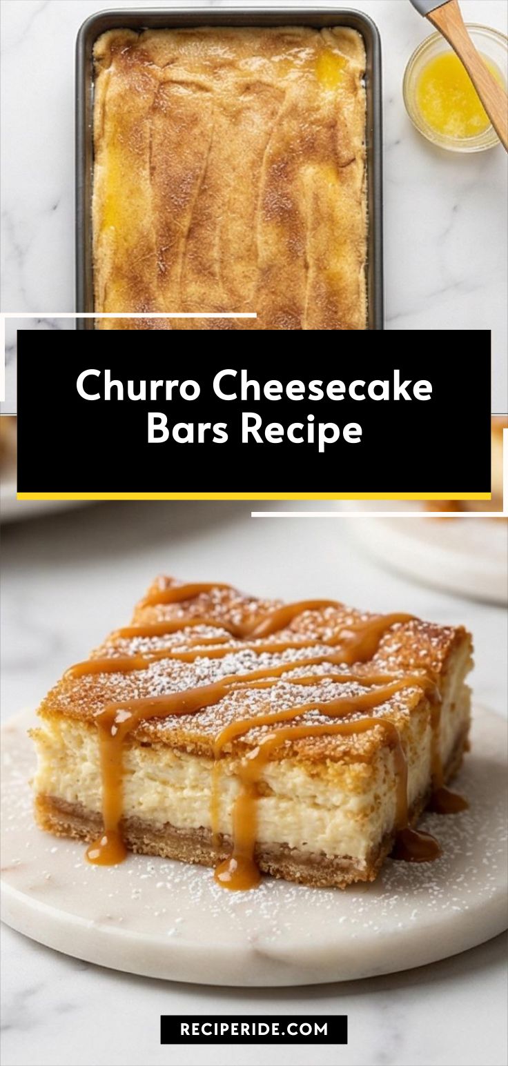 Churro Cheesecake Bars Recipe