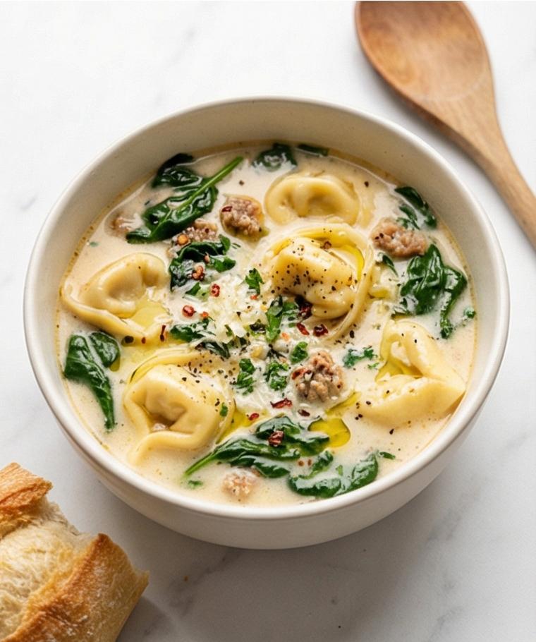 Creamy Tortellini Soup Recipe