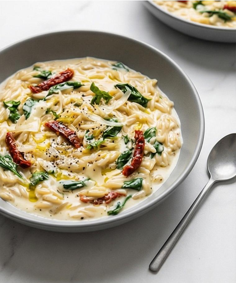 Creamy Tuscan Orzo Recipe