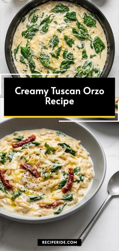 Creamy Tuscan Orzo Recipe