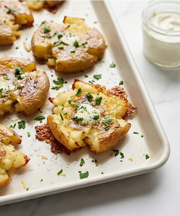 Crispy Smashed Potatoes Recipe
