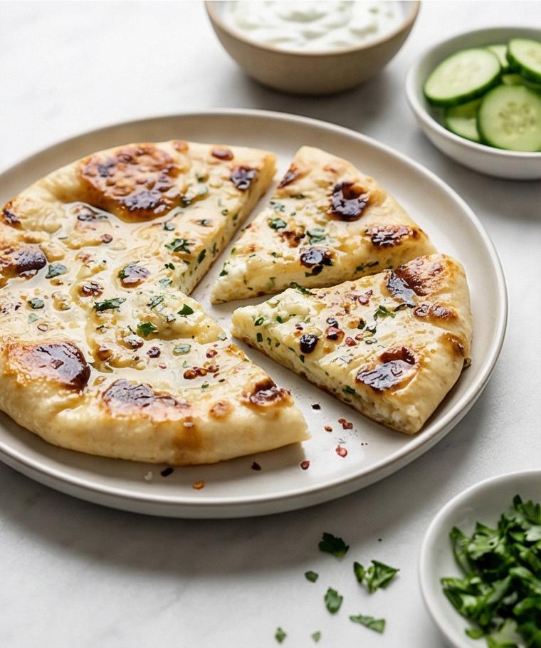 Feta Stuffed Flatbread Recipe