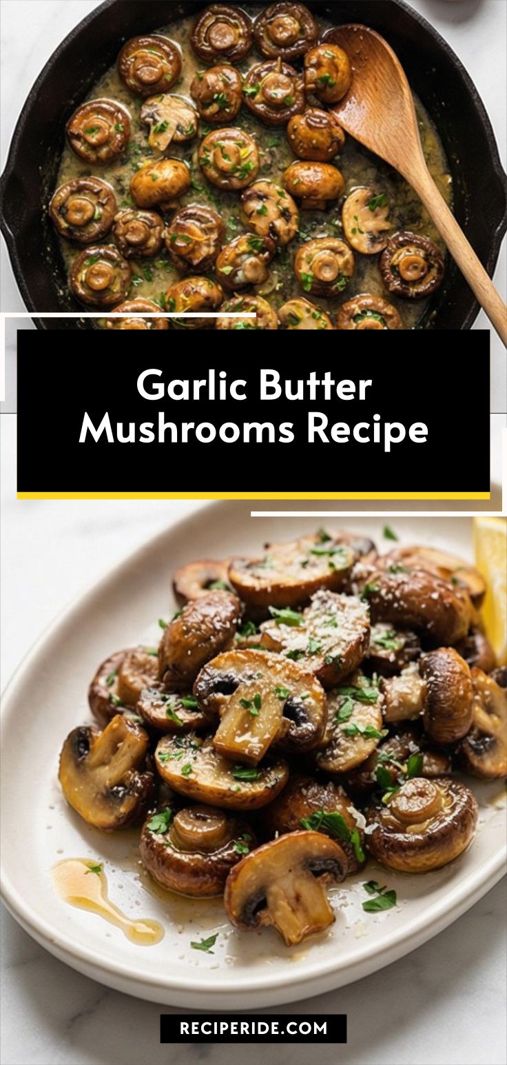Garlic Butter Mushrooms Recipe