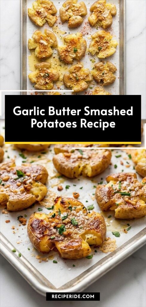 Garlic Butter Smashed Potatoes Recipe