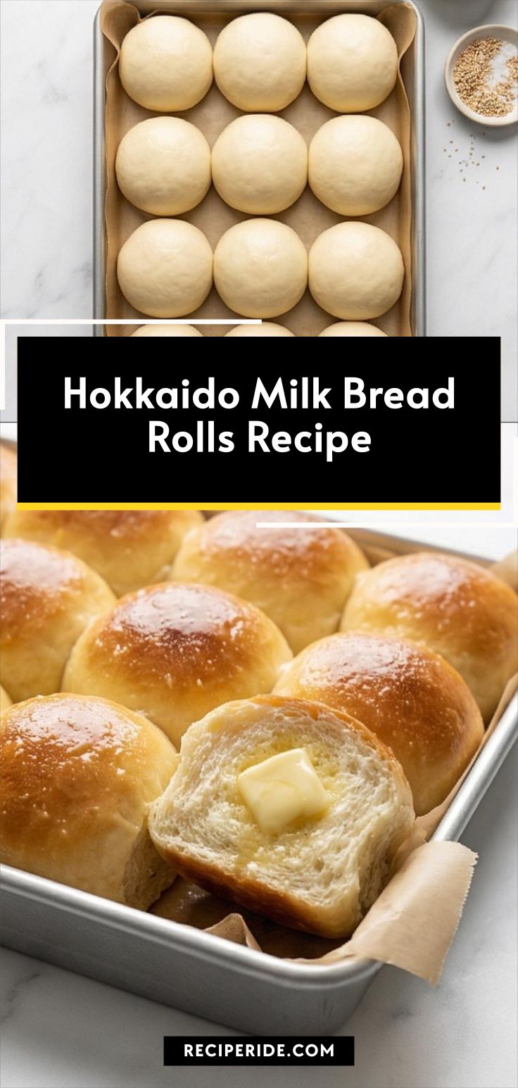 Hokkaido Milk Bread Rolls Recipe
