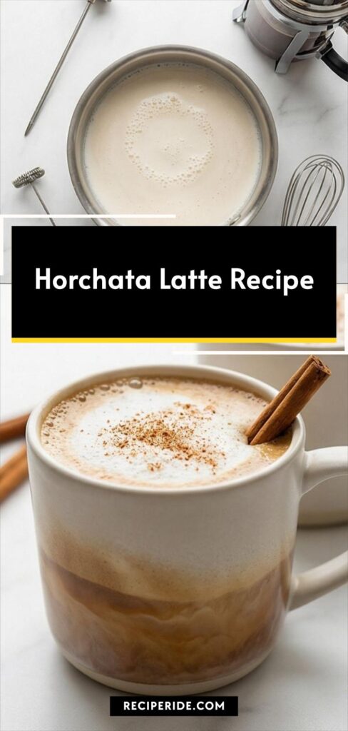 Horchata Latte Recipe