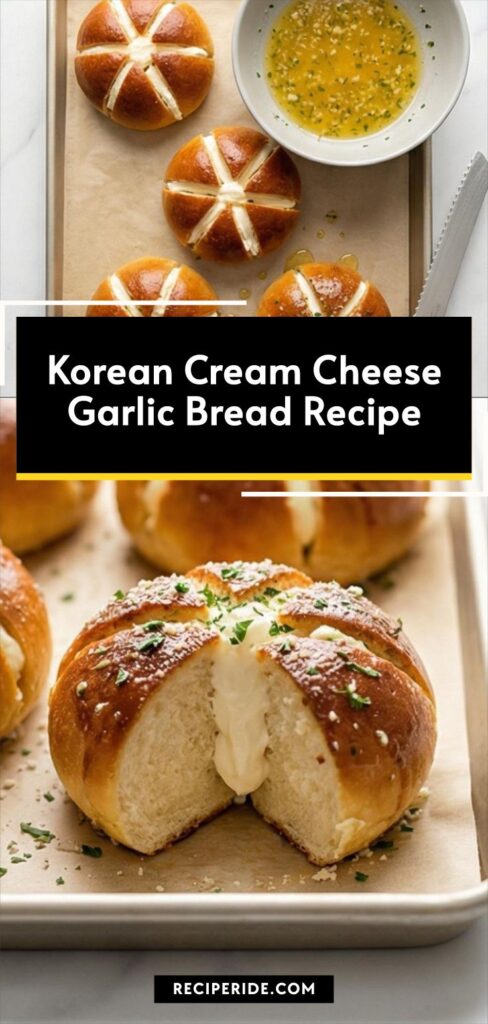 Korean Cream Cheese Garlic Bread Recipe