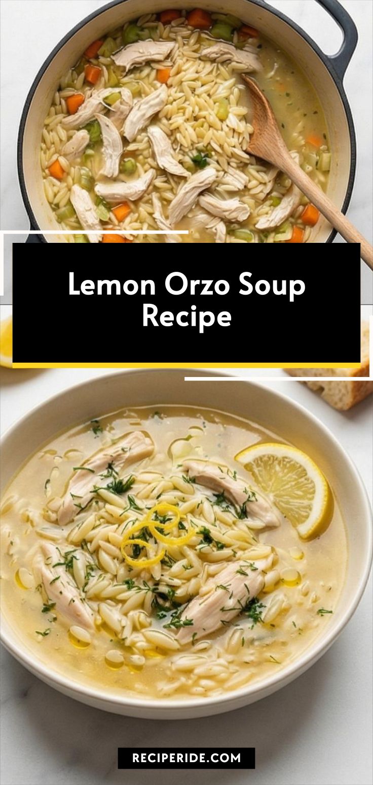 Lemon Orzo Soup Recipe