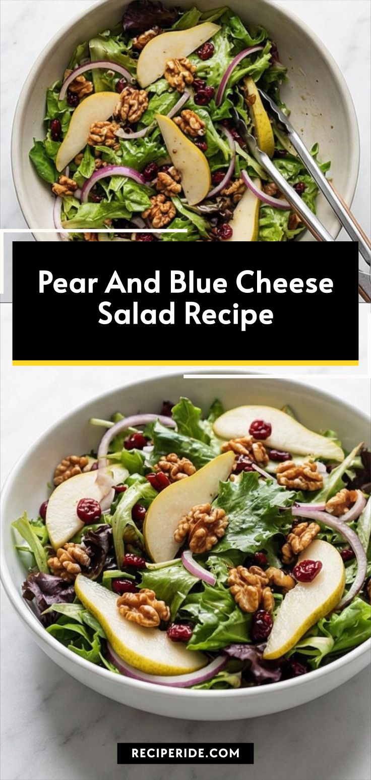 Pear And Blue Cheese Salad Recipe