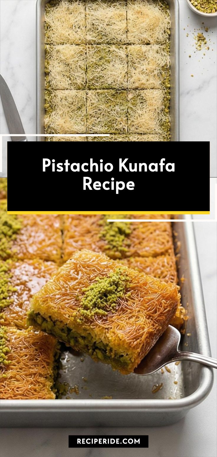 Pistachio Kunafa Recipe