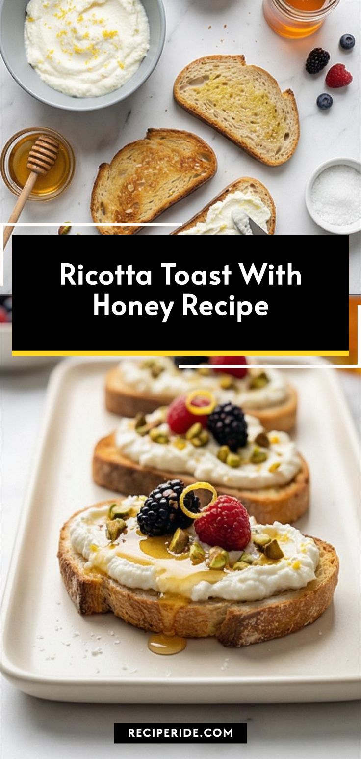Ricotta Toast With Honey Recipe