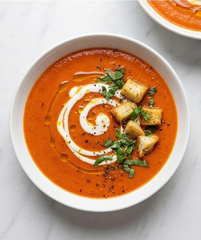 Roasted Red Pepper Soup Recipe