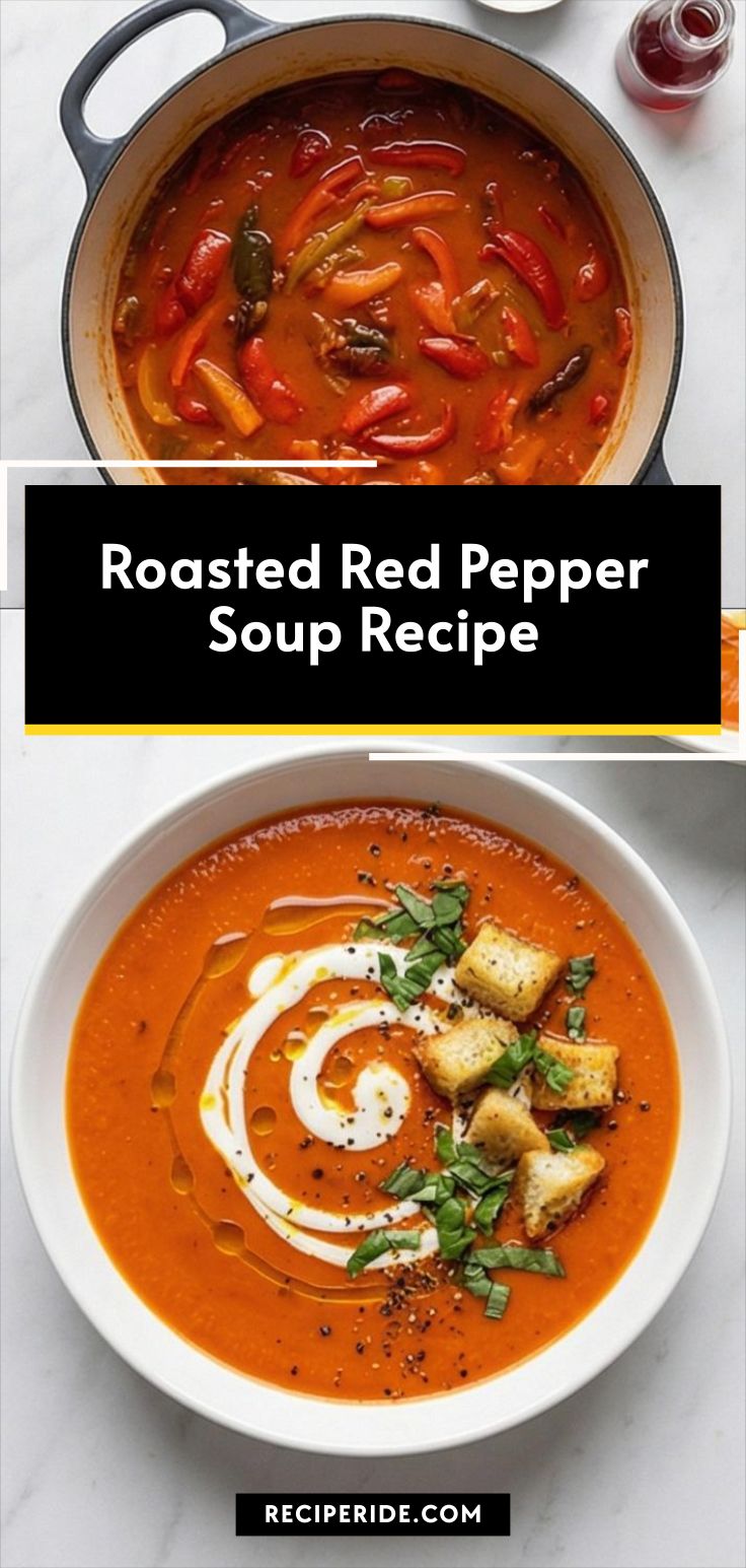Roasted Red Pepper Soup Recipe