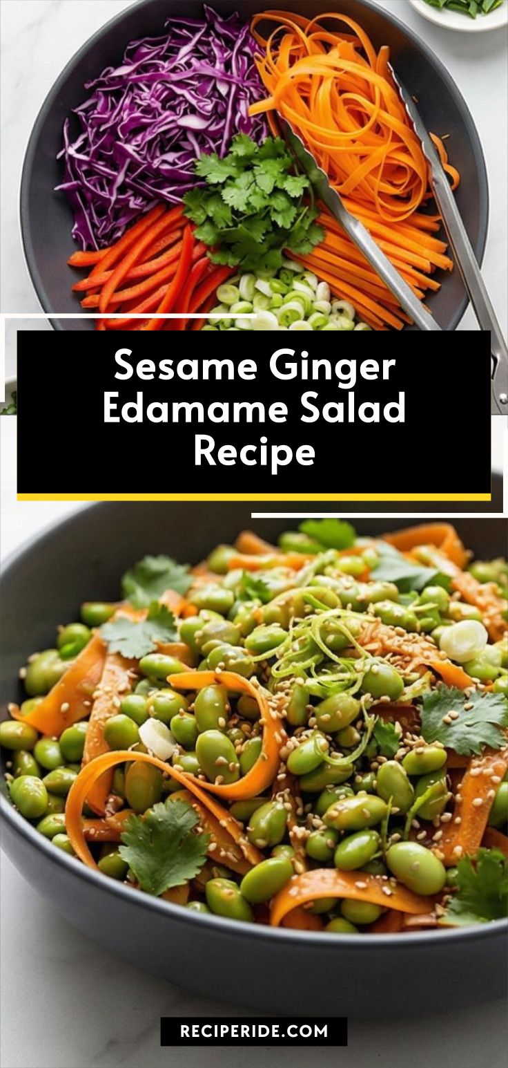 Sesame Ginger Edamame Salad Recipe