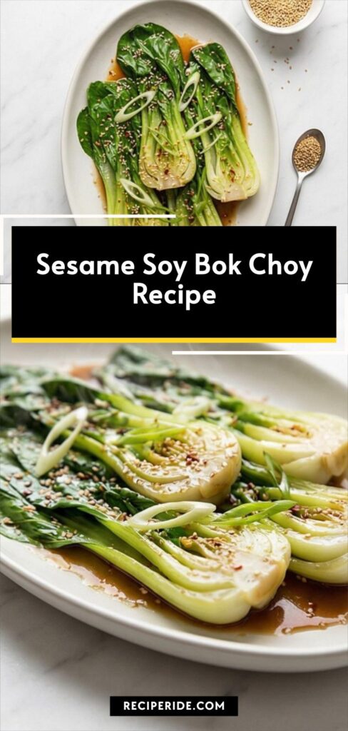 Sesame Soy Bok Choy Recipe