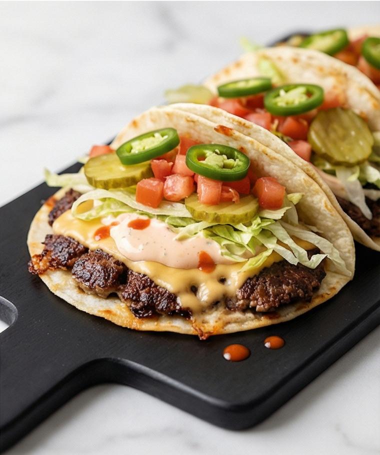 Smash Burger Tacos Recipe