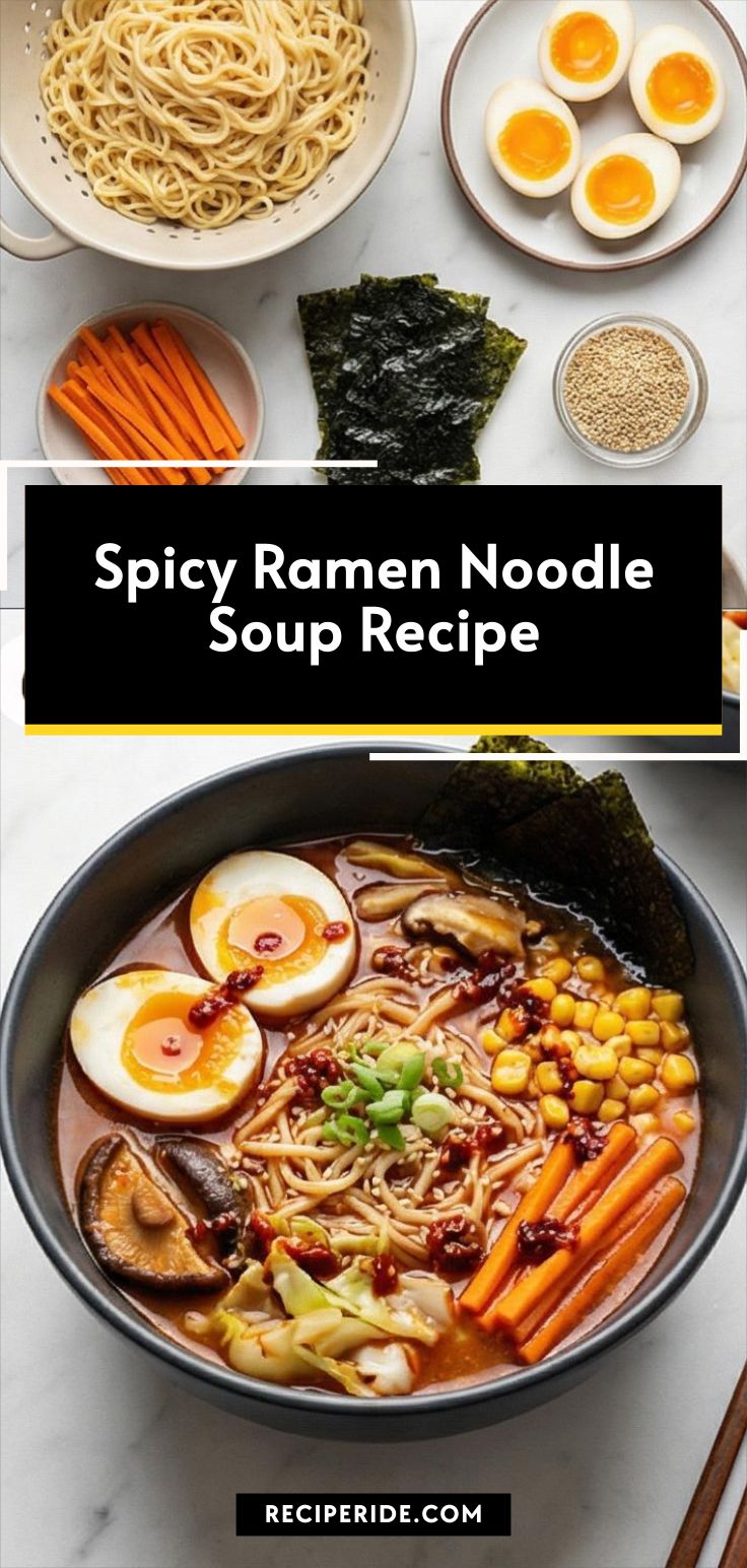 Spicy Ramen Noodle Soup Recipe