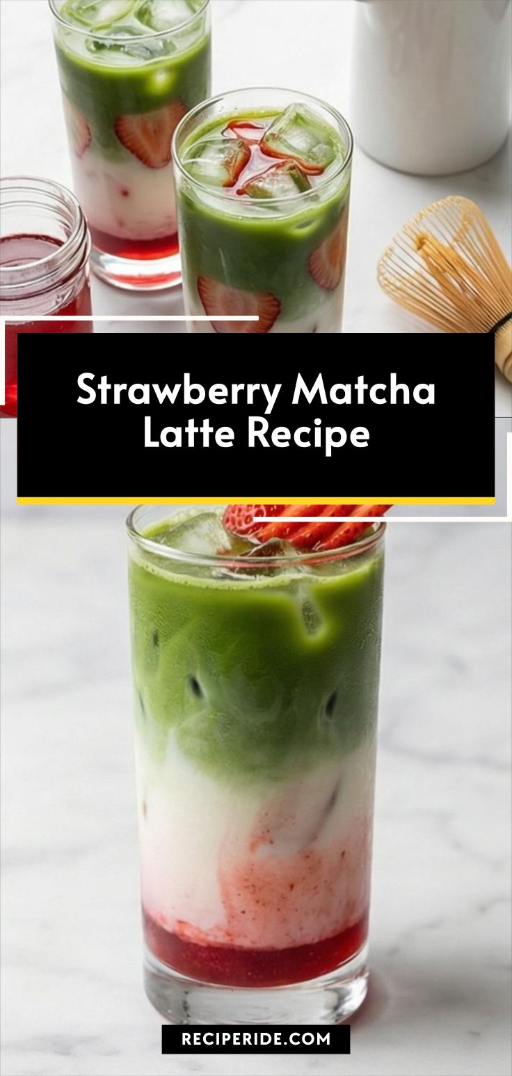 Strawberry Matcha Latte Recipe