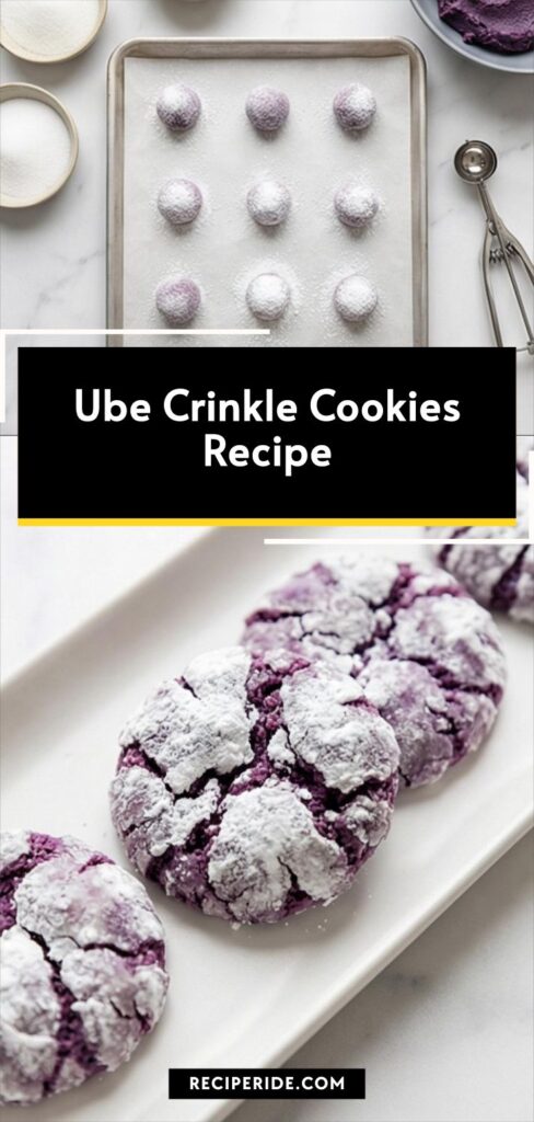 Ube Crinkle Cookies Recipe