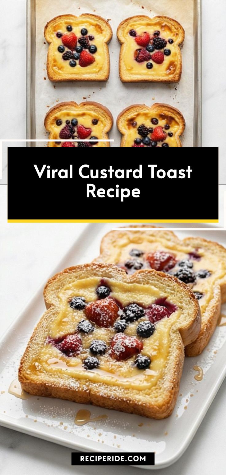 Viral Custard Toast Recipe