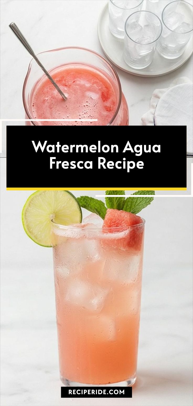 Watermelon Agua Fresca Recipe