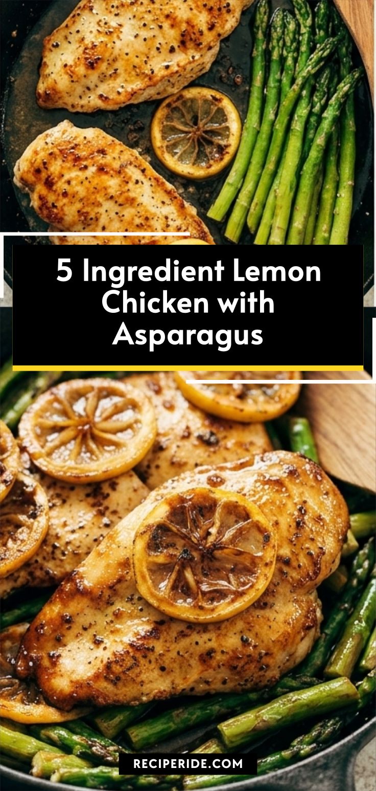 5 Ingredient Lemon Chicken with Asparagus