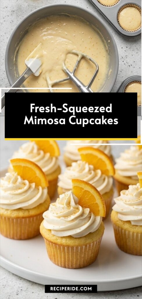 Fresh-Squeezed Mimosa Cupcakes