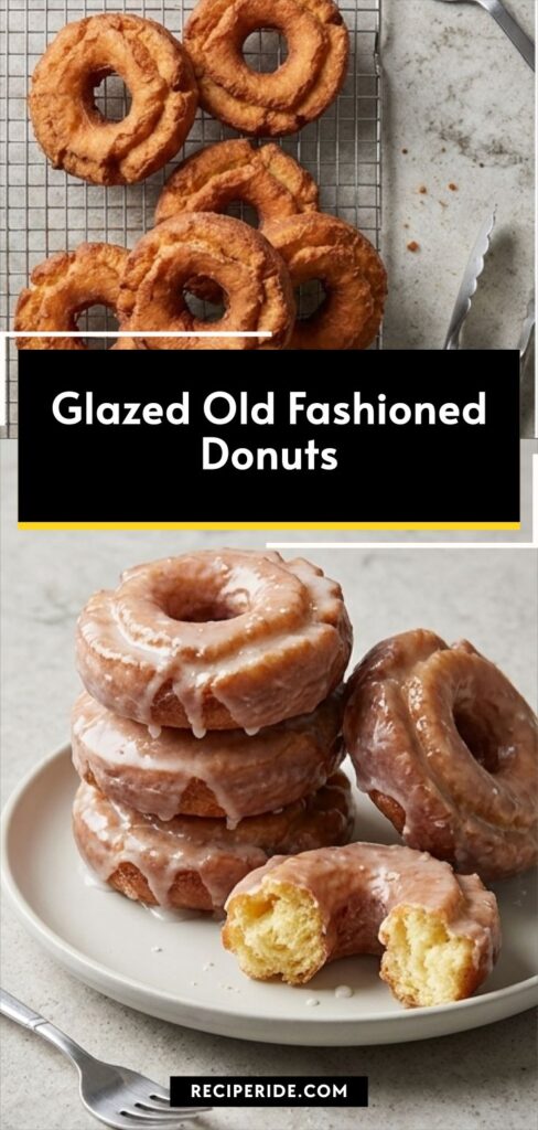 Glazed Old Fashioned Donuts