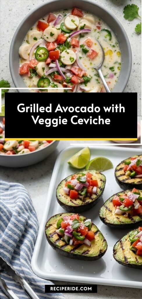 Grilled Avocado with Veggie Ceviche