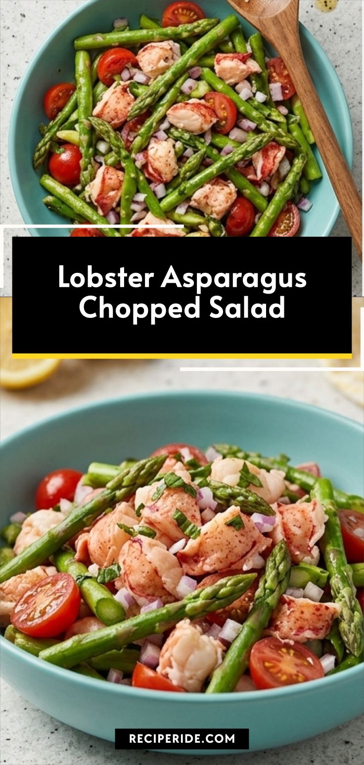 Lobster Asparagus Chopped Salad