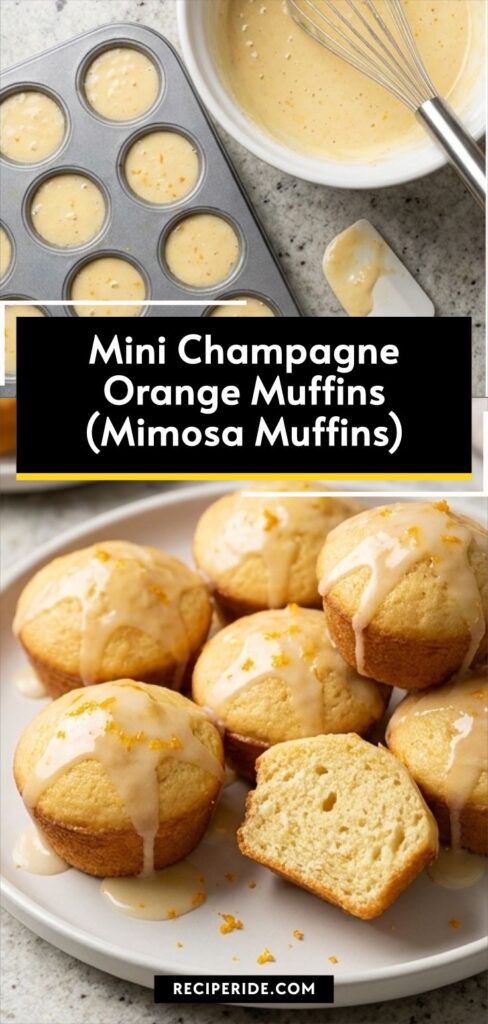 Mini Champagne Orange Muffins (Mimosa Muffins)