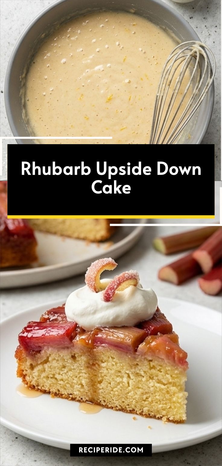 Rhubarb Upside Down Cake