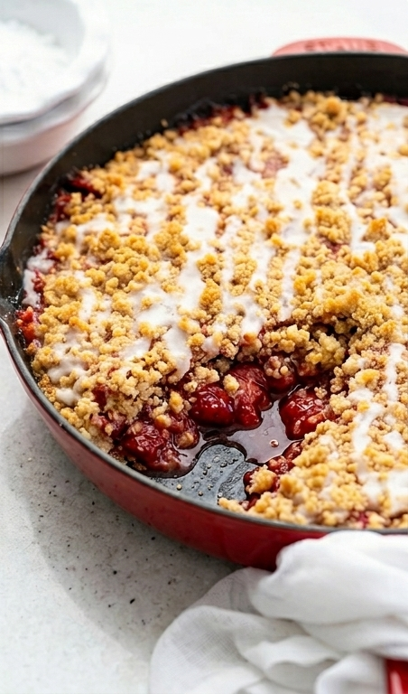 Skillet-Strawberry-Crumble-pin1