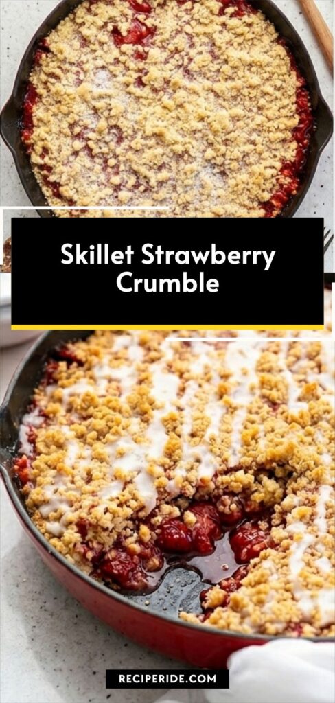 Skillet Strawberry Crumble