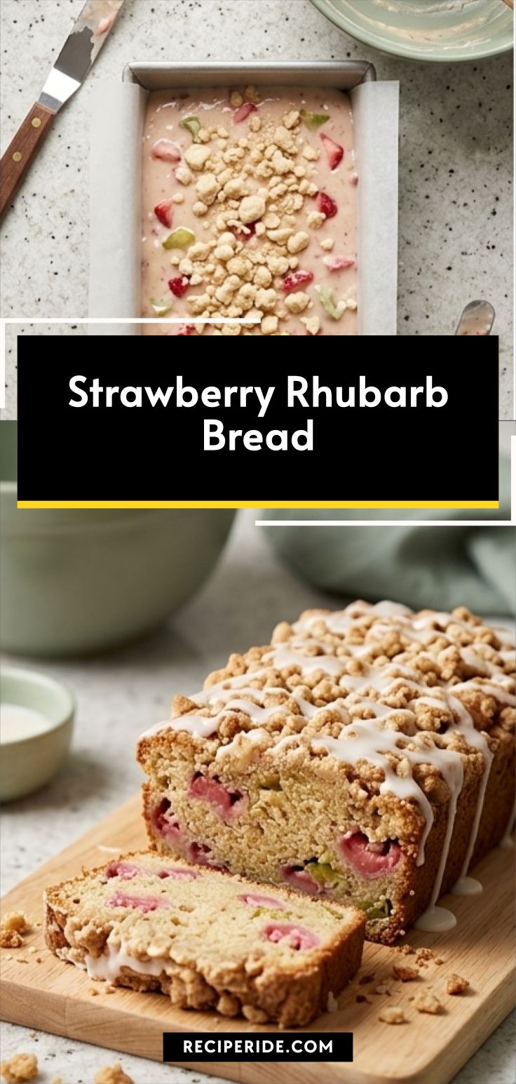 Strawberry Rhubarb Bread