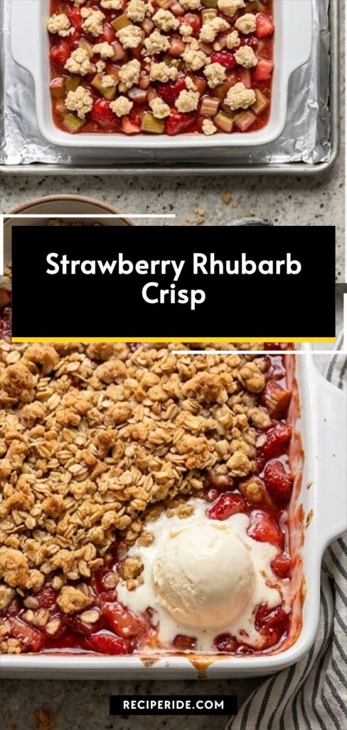 Strawberry Rhubarb Crisp